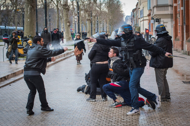 France, Toulouse, 2015-02-21. After the death of Remi Fraisse, killed at Sivens on 26 October 2014 by a grenade thrown b