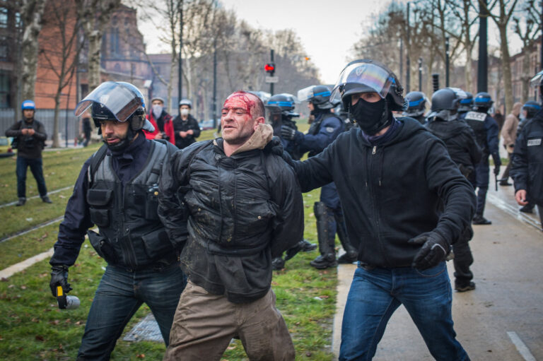 France, Toulouse, 2015-02-21. After the death of Remi Fraisse, killed at Sivens on 26 October 2014 by a grenade thrown b