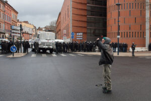 France, Toulouse, 2015-02-21. After the death of Remi Fraisse, killed at Sivens on 26 October 2014 by a grenade thrown b