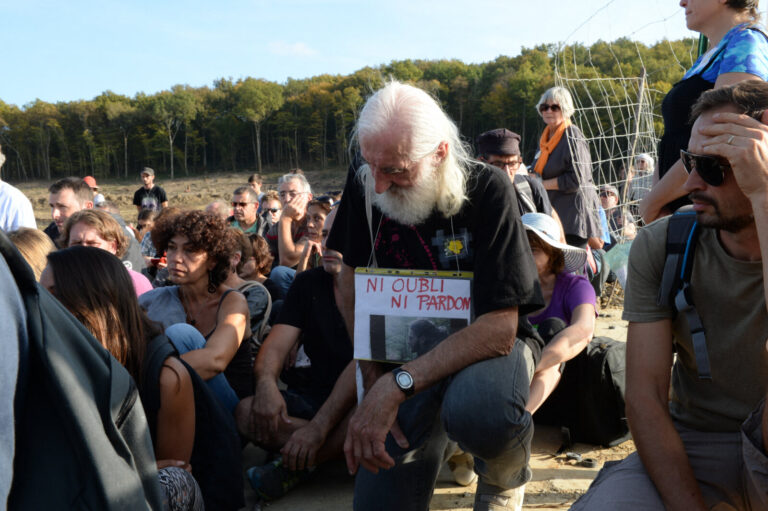 France, Sivens, 2014-10-31. After the death of Remi Fraisse, killed at Sivens on 26 October 2014 by a grenade thrown by 
