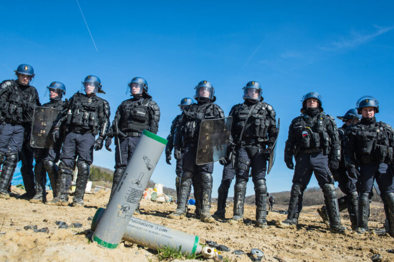 France, Sivens, 2015-03-06. After the death of Remi Fraisse, killed at Sivens on 26 October 2014 by a grenade thrown by 