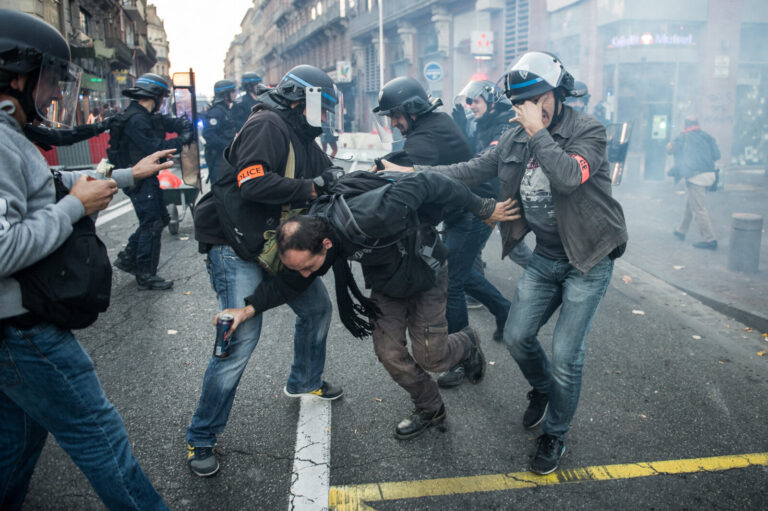 France, Toulouse, 2014-10-30. After the death of Remi Fraisse, killed at Sivens on 26 October 2014 by a grenade thrown b