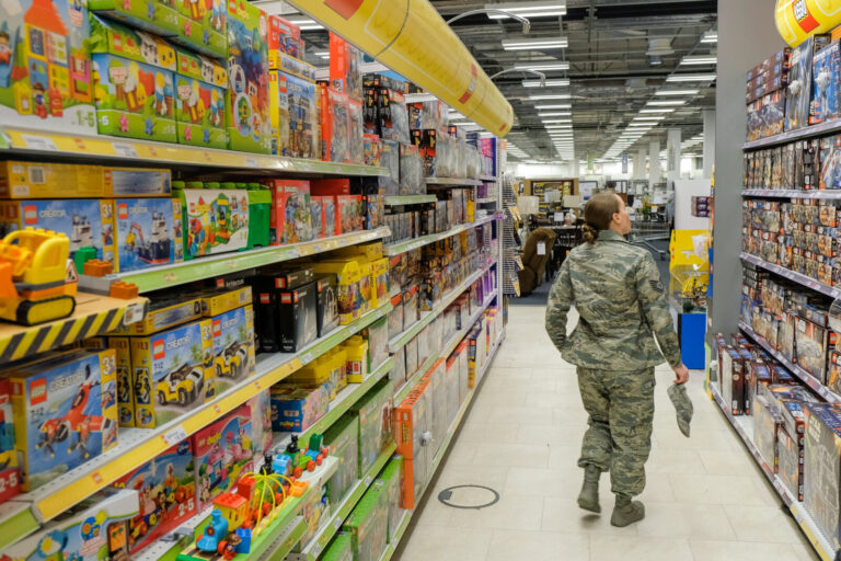 Germany, Ramstein-Miesenbach, 2017-04-20. Ramstein, in Germany, is the largest United States air force base outside the 