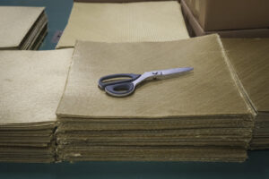 Switzerland, Geneve, 2024-04-23. In the DuPont laboratory near Geneva, Kevlar is cut, sewn and shot at to certify the bo
