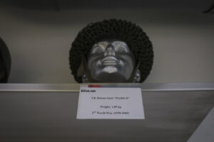 Switzerland, Geneve, 2024-04-23. In the DuPont laboratory near Geneva, Kevlar is cut, sewn and shot at to certify the bo