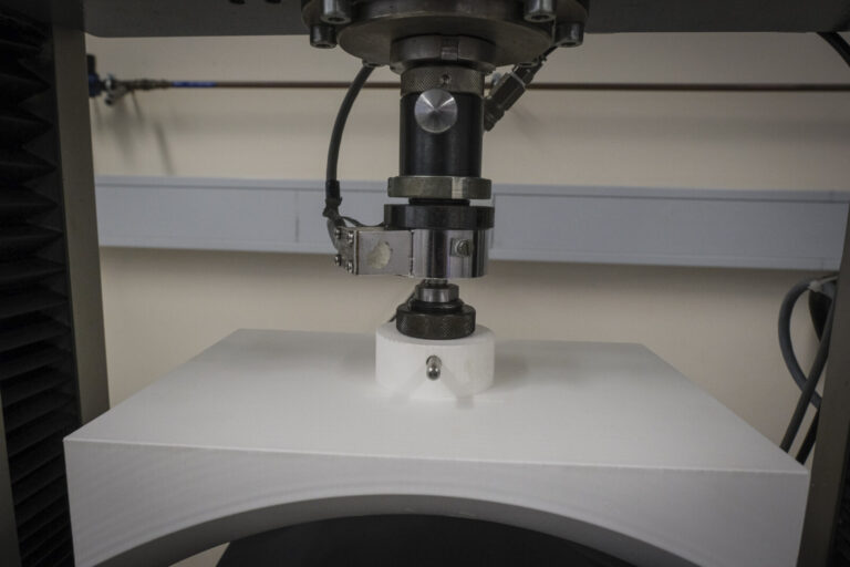 Switzerland, Geneve, 2024-04-23. In the DuPont laboratory near Geneva, Kevlar is cut, sewn and shot at to certify the bo