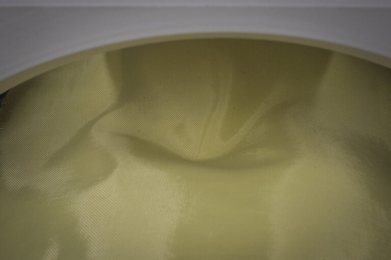 Switzerland, Geneve, 2024-04-23. In the DuPont laboratory near Geneva, Kevlar is cut, sewn and shot at to certify the bo