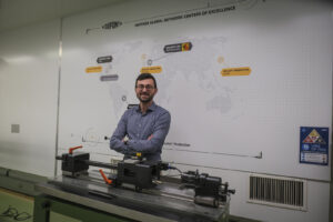Switzerland, Geneve, 2024-04-23. In the DuPont laboratory near Geneva, Kevlar is cut, sewn and shot at to certify the bo
