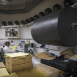 Switzerland, Geneve, 2024-04-23. In the DuPont laboratory near Geneva, Kevlar is cut, sewn and shot at to certify the bo