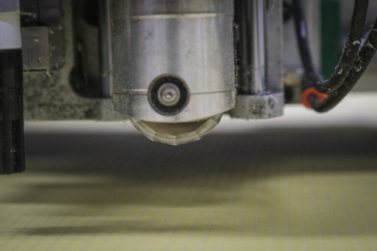 Switzerland, Geneve, 2024-04-23. In the DuPont laboratory near Geneva, Kevlar is cut, sewn and shot at to certify the bo
