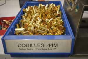 Switzerland, Geneve, 2024-04-23. In the DuPont laboratory near Geneva, Kevlar is cut, sewn and shot at to certify the bo