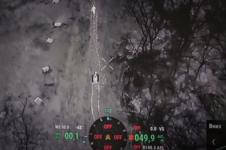 Ukraine, Pavlograd, 2026-04-24. A young woman drone pilot of an unmanned systems battalion of the Ukrainian army, at her