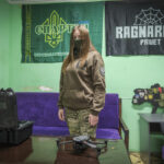 Ukraine, Pavlograd, 2026-04-24. A young woman drone pilot of an unmanned systems battalion of the Ukrainian army, at her
