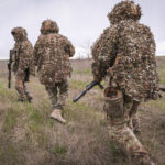 Ukraine, Pavlograd, 2026-04-24. Operators of the Omega special forces regiment of the Ukrainian National Guard train on