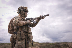 Ukraine, Pavlograd, 2026-04-24. Operators of the Omega special forces regiment of the Ukrainian National Guard train on 
