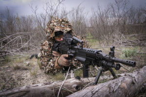 Ukraine, Pavlograd, 2026-04-24. Operators of the Omega special forces regiment of the Ukrainian National Guard train on 