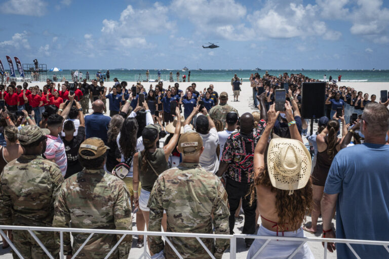 United States of America, Miami Beach, 2026-05-23. Over the Memorial Day weekend the Hyundai Air and Sea Show brings the