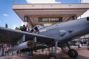 USA, Tampa, 2026-05-19. At SOF Week 2026, American special operations forces and defense industry leaders present the te