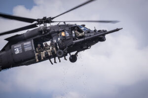 USA, Tampa, 2026-05-20. At SOF Week 2026, American special operations forces and defense industry leaders present the te