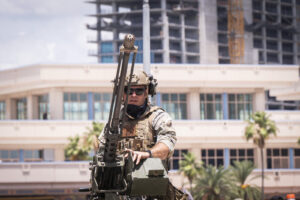 USA, Tampa, 2026-05-20. At SOF Week 2026, American special operations forces and defense industry leaders present the te